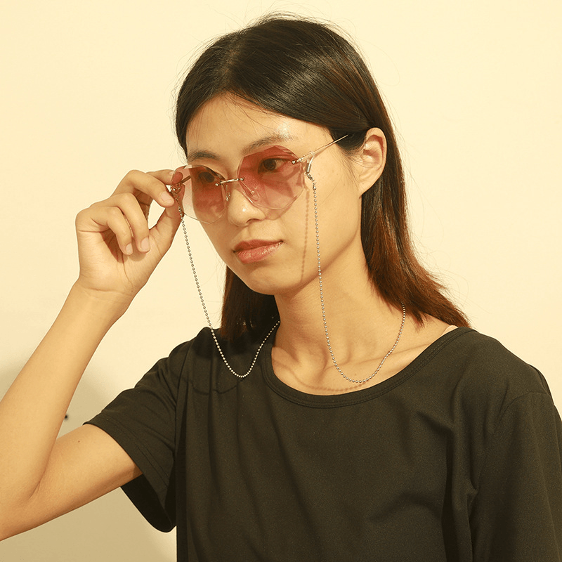 Stainless steel bead glasses chain, view 5 - MRSLM