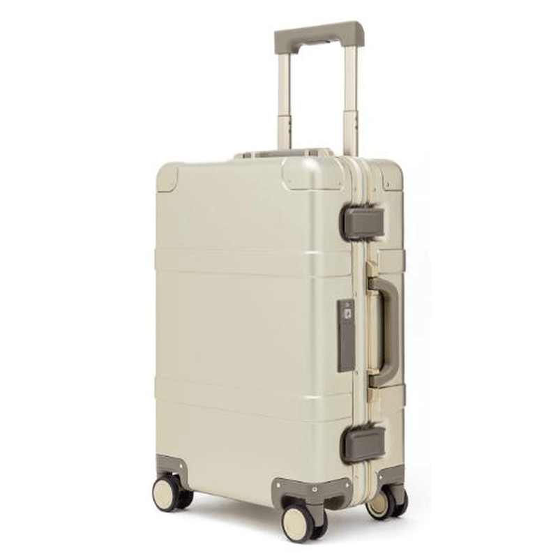90FUN 20Inch TSA Lock Travel Suitcase Aluminum Alloy PC Spinner Wheel Carry on Luggage From - MRSLM