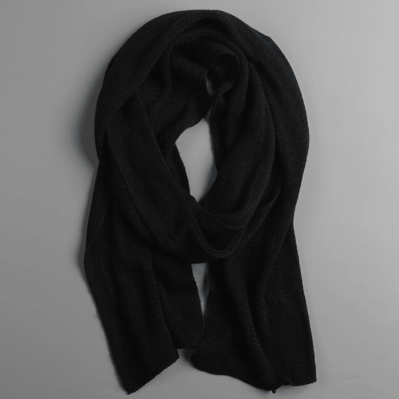 solid imitation cashmere scarf, view 9 - MRSLM