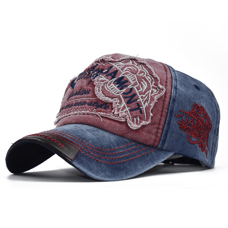 distressed washed baseball cap, view 4 - MRSLM