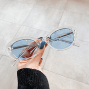 women's small frame oval sunglasses, view 6 - MRSLM