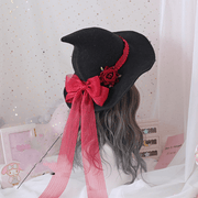Halloween witch hat with bow, view 3 - MRSLM