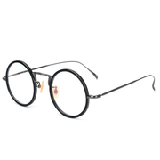 women's round small frame glasses, view 3 - MRSLM