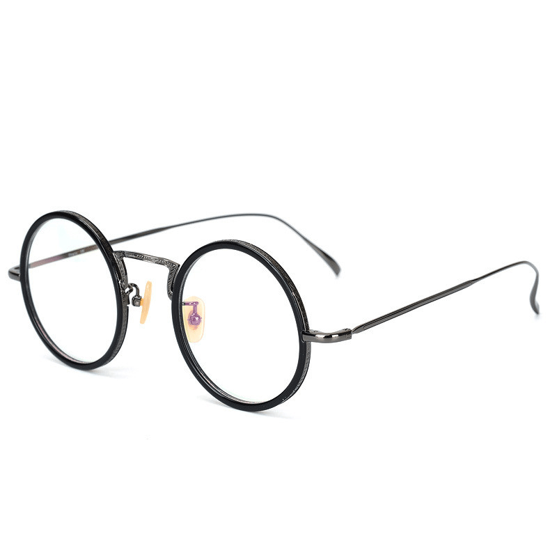 women's round small frame glasses, view 3 - MRSLM