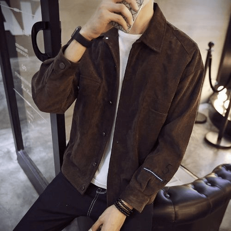 Men's slim spring and autumn coat jacket, view 4 - MRSLM