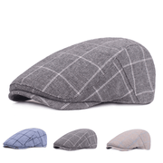 Men's cotton plaid cap - MRSLM