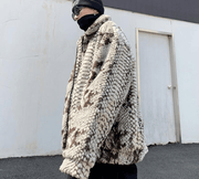 plus velvet thick floral coat, view 2 - MRSLM