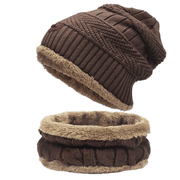 Knitted wool hat and scarf set, view 11 - MRSLM