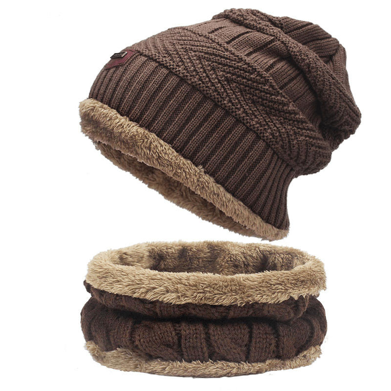 Knitted wool hat and scarf set, view 11 - MRSLM