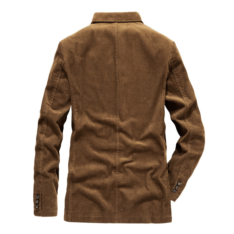 casual plain lapel blazer, view 5 - MRSLM