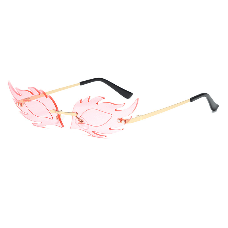 rimless fox head party sunglasses, view 4 - MRSLM