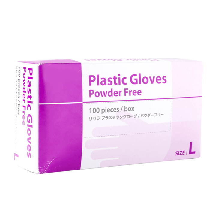 AFANDASHU 100*Pcs Disposable PVC BBQ Gloves Waterproof Safety Glove - MRSLM
