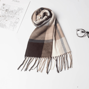 men's plaid warm scarf, view 4 - MRSLM