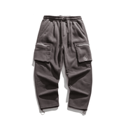 Men's loose casual cotton overalls, view 3 - MRSLM