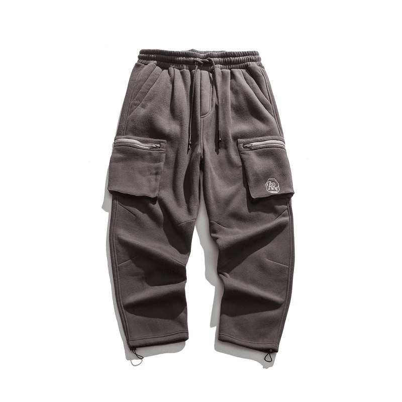 Men's loose casual cotton overalls, view 3 - MRSLM