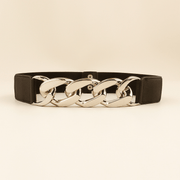 Women's gold silver waist belt, view 6 - MRSLM