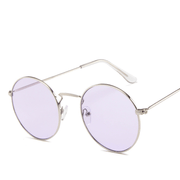 round metal frame tinted glasses, view 6 - MRSLM