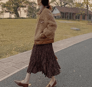 Loose faux fur top, view 2 - MRSLM