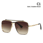 retro square frame sunglasses, view 4 - MRSLM