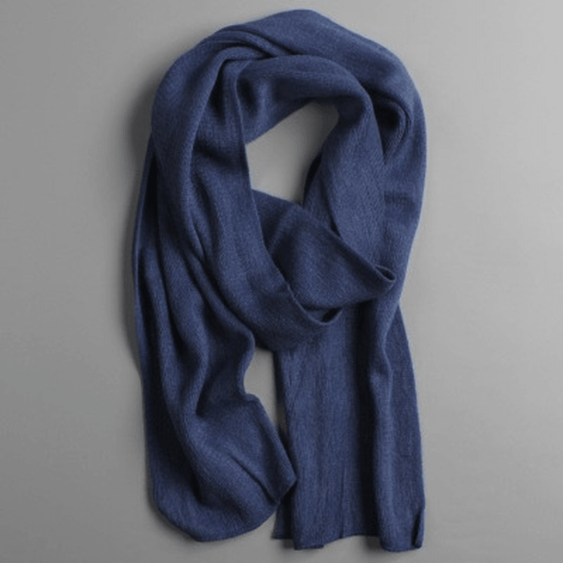 solid imitation cashmere scarf, view 6 - MRSLM