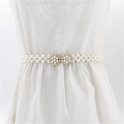 women's rhinestone pearl waist chain, view 3 - MRSLM