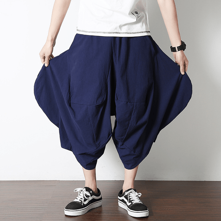 Flying Squirrel Pants Loose Cropped Crotch Pants - MRSLM