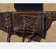 Renaissance PU leather belt bag, view 2 - MRSLM