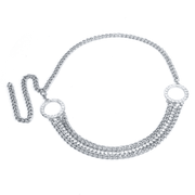 Women's multilayer rhinestone waist chain - MRSLM