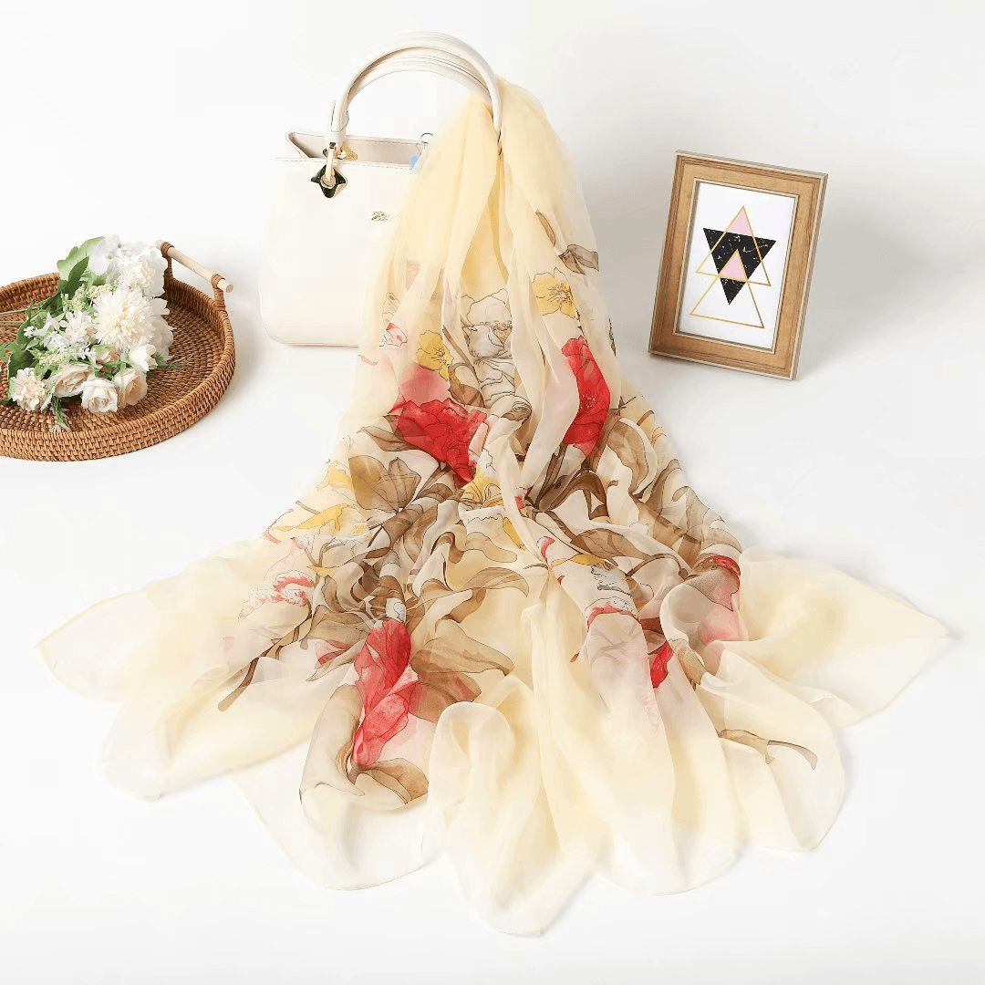 Yourou Yarn Imitation Silk Scarf Female Korean Style All-Match