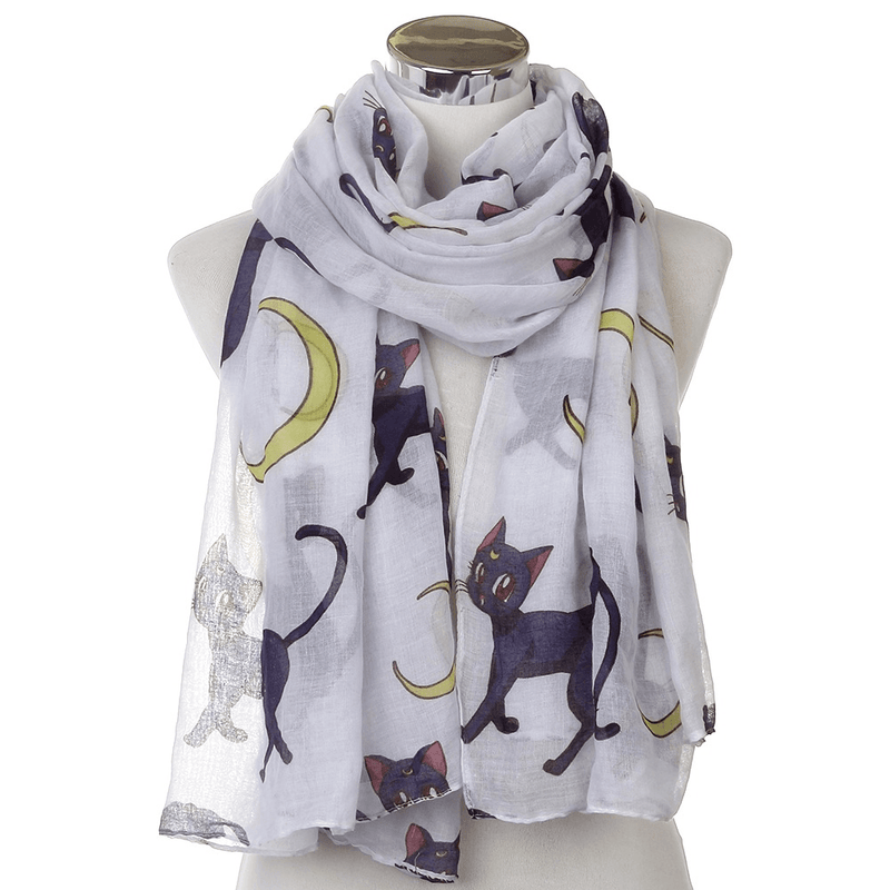 oversized soft white scarf - MRSLM