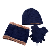 men's knit hat and scarf set, view 8 - MRSLM