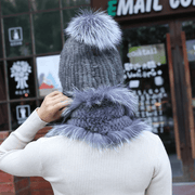 women's fur hat and scarf set, view 6 - MRSLM