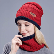 Knitted wool hat and scarf set, view 14 - MRSLM