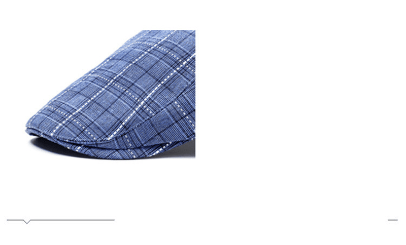 plaid peaked cap, view 6 - MRSLM