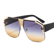 Large black metal frame sunglasses, view 5 - MRSLM