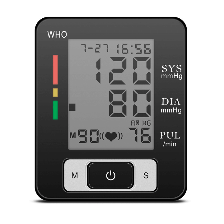 3 in 1 Bluetooth Finger Pulse Oximeter Wrist Blood Pressure Monitor Sphygmomanometer Boby Thermometer Elderly Health Care Set for Festival Christmas Eldly Men Women Gift - MRSLM