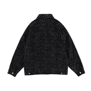 Men's leopard print denim jacket, view 3 - MRSLM