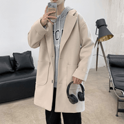 men's mid-length thick coat, view 4 - MRSLM