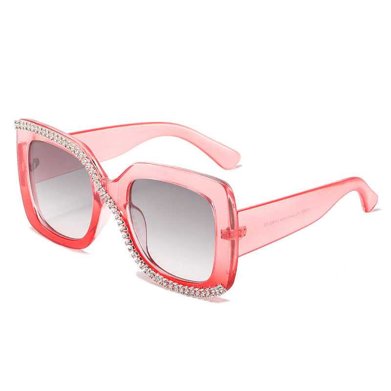 Women's handmade diamond sunglasses, view 6 - MRSLM