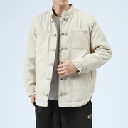 men's casual cotton buckle top coat - MRSLM