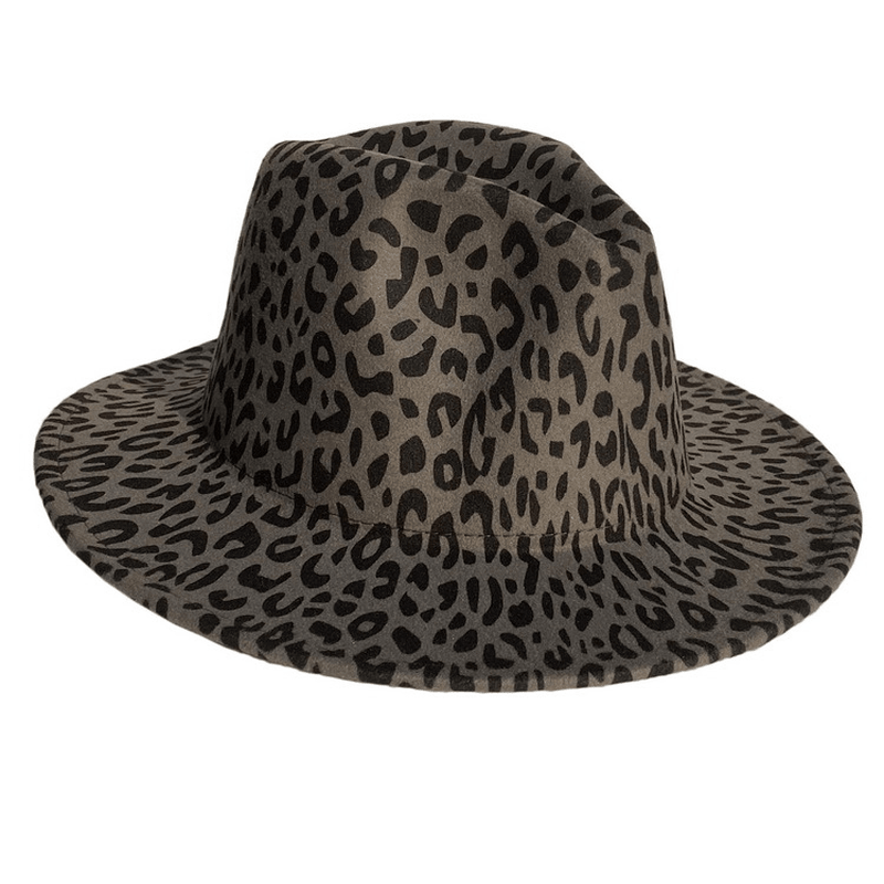 leopard print wool top hat - MRSLM