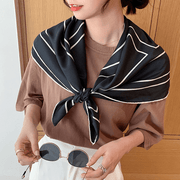 retro geometric large square scarf, view 14 - MRSLM
