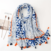 women's large rayon triangle scarf, view 2 - MRSLM