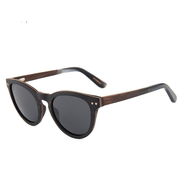 Wooden polarized sunglasses with spring hinge, view 5 - MRSLM
