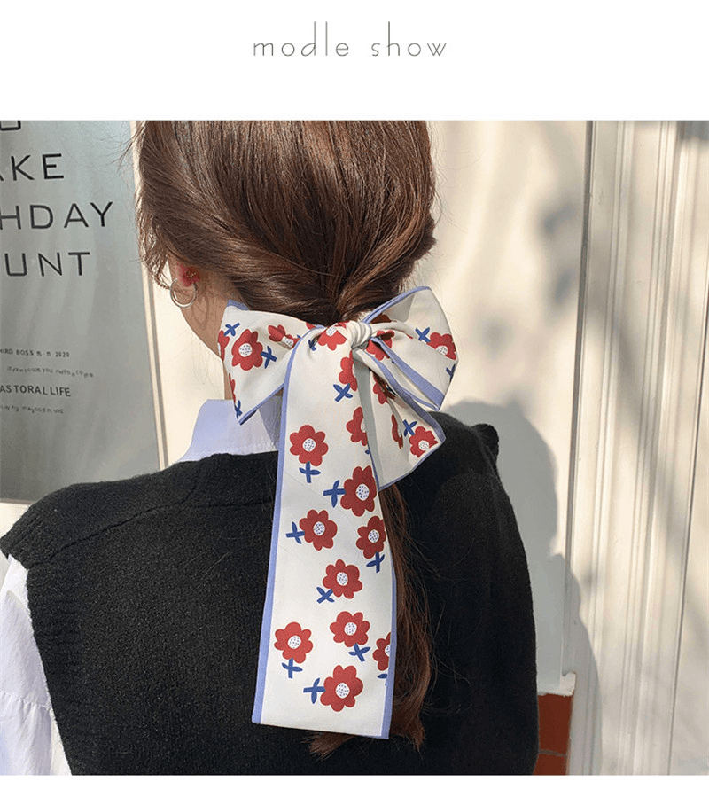 plaid hair band, view 4 - MRSLM
