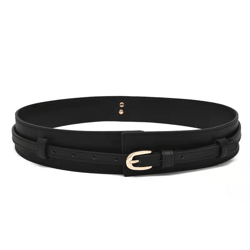 women's faux leather waist belt, view 7 - MRSLM