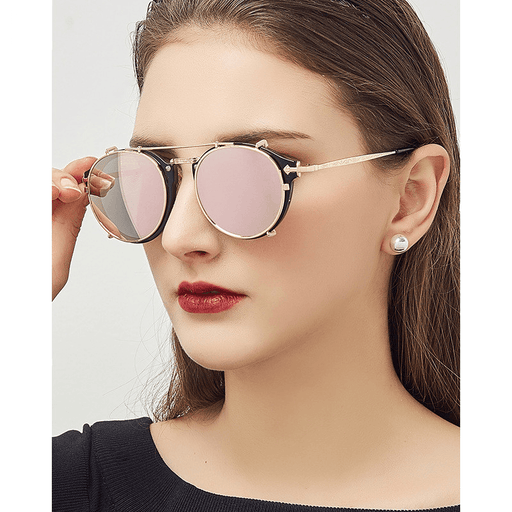 vintage flat lens metal sunglasses - MRSLM