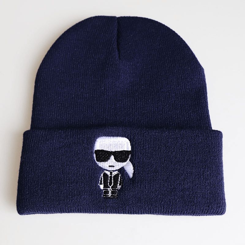 embroidered knit ski hat, view 5 - MRSLM
