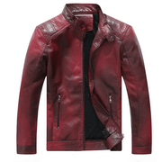 men's gradient PU leather jacket - MRSLM