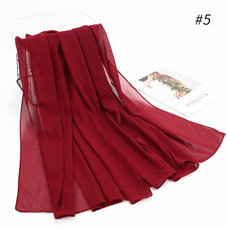 women's chiffon hijab headscarf, view 10 - MRSLM
